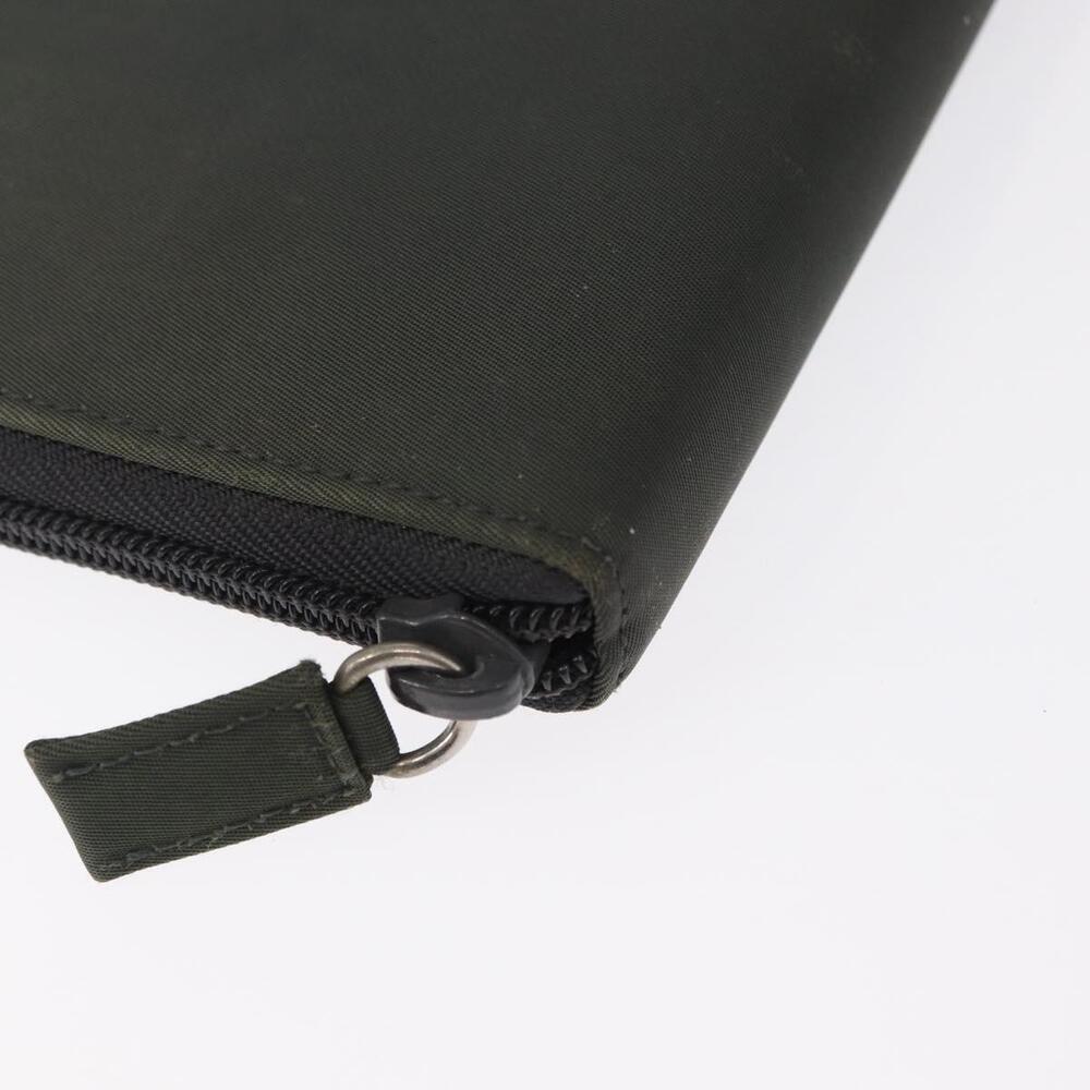 PRADA Long Wallet Nylon Khaki Auth 153670 - Picture 7 of 16